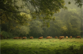 vaches dans le paturage